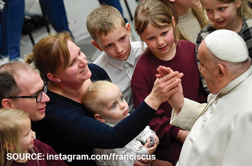 Pope Francis said, “The people on the edges have much to teach us. In their difficulties they know the suffering Christ." SOURCE: instagram.com/franciscus